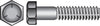 Hillman 1/4 in. D X 3 in. L Heat Treated Zinc Steel Hex Head Cap Screw 100 pk