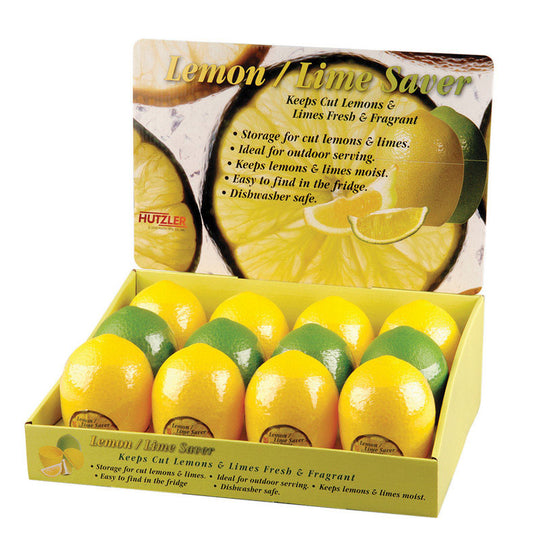 Hutzler Yellow/Green Plastic Lemon/Lime Saver (Pack of 12)