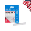 Arrow Fastener T50 3/8 in. W x 1/2 in. L 18 Ga. Flat Crown Heavy Duty Staples 1250 pk (Pack of 4)