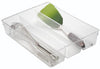 iDesign Linus 3 in. H X 10.5 in. W X 13.8 in. D Plastic Utensil Tray