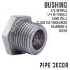 BK Products 1/2 in. MPT  x 3/8 in. Dia. FPT Black Malleable Iron Hex Bushing