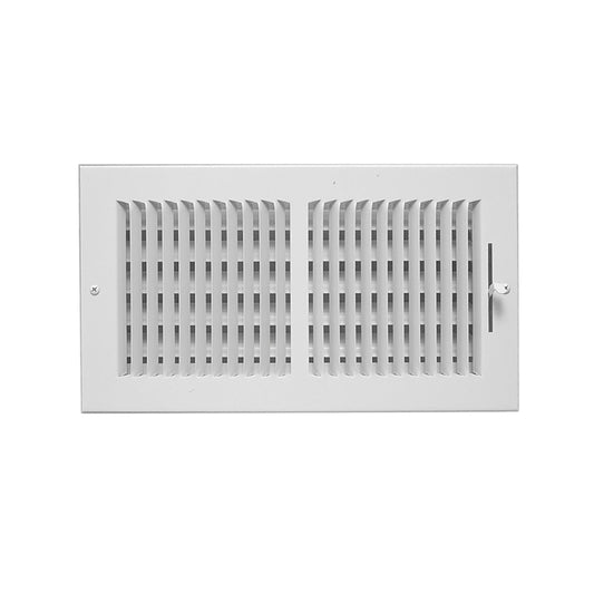 American Metal Products 4 in. H X 8 in. W 2-Way White Steel Wall/Ceiling Register