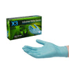 X3 Nitrile Disposable Gloves XX-Large Blue Powder Free 100 pk