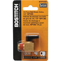 Bostitch Steel Drain Valve 1/4 in. Male 1 pc