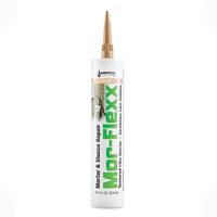 Sashco Mor-Flexx Beige Elastomeric Acrylic Latex Mortar and Stucco Repair Caulk 10.5 oz (Pack of 12)