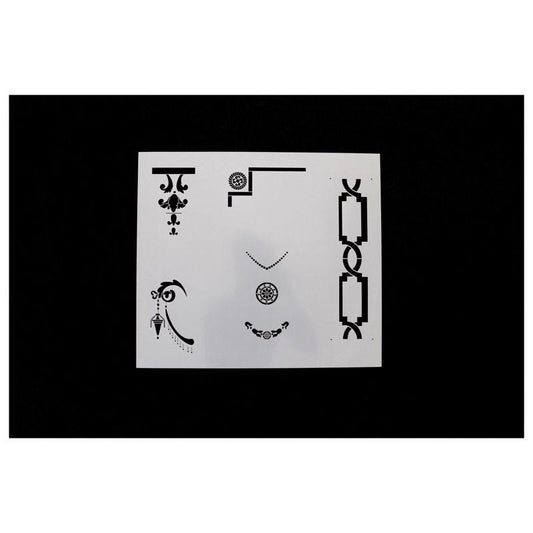 Amy Howard at Home 17.5 in. W x 22 in. L Furniture Stencil (Pack of 4)