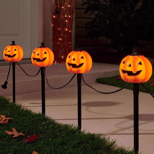 Celebrations Halloween Incandescent Pumpkin Pathway Decor (Pack of 6)