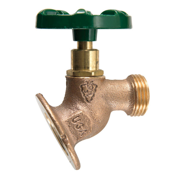 Válvula de grifo de latón para manguera FIP de 1/2 pulg. con punta de flecha