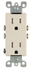 Leviton Decora 15 amps 125 V Duplex Light Almond Outlet 5-15R 10 pk