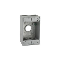 Bell 18.3 cu in Rectangle Aluminum 1 gang Weatherproof Box Gray