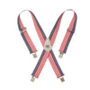 CLC 4.25 in. L X 2 in. W Nylon Suspenders Blue/Red/White 1 pair