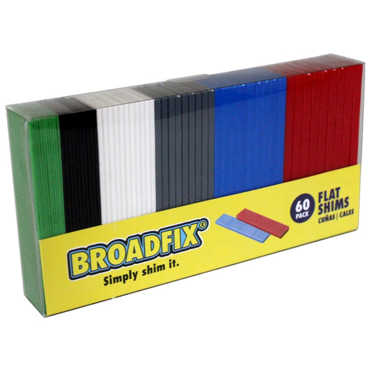 Broadfix Assorted Colors Plastic High Compressive Strength Shim 4 L x 1.13 W in. for Indoor/Outdoor