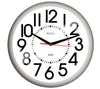 Taylor Big and Bold Dial Clock Plastic Black/White 13.25 in.