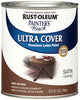 Rust-Oleum Painters Touch Satin Nutmeg Water-Based Ultra Cover Paint Exterior and Interior 1 qt (Pack of 2).