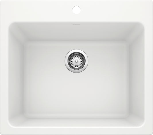Liven Dual Mount Laundry Sink  - White