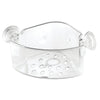 iDesign Power Lock Clear Plastic Shower Basket