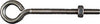 National Hardware 1/4 in. X 4 in. L Stainless Steel Eyebolt Nut Included