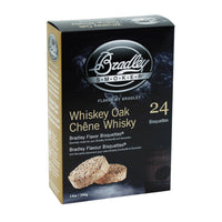 Bradley Smoker All Natural Whiskey Oak Wood Bisquettes 24 pk
