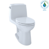 TOTO® Eco UltraMax® One-Piece Elongated 1.28 GPF ADA Compliant Toilet with CEFIONTECT, Cotton White - MS854114ELG#01
