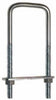 National Hardware 3/8 in. X 3-5/8 in. W X 4 in. L Coarse Zinc-Plated Steel Square U-Bolt - Deal of The Week