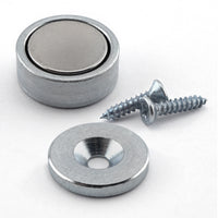 Magnet Source .25 in. L X .625 in. W Silver Super Latch Magnets 16 lb. pull 2 pc