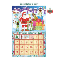 Upbounders Black/Brown Santa Advent Sticker Calendar (Pack of 5)