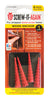 SCREW-IT-AGAIN 1/4 in. D X 1 in. L Polypropylene Hex Head Wood Anchor 4 pk - Deal of The Week