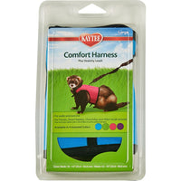 Kaytee Comfort Harness & Stretchy Leash for Small Animals, Adjustable Fit, Soft Fabric Design, Large