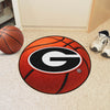 University of Georgia Red Basketball Rug - 27in. Diameter