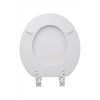 OakBrook Collection Round White Wood Toilet Seat (Pack of 6)