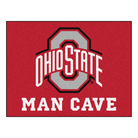 Ohio State University Man Cave Rug - 34 in. x 42.5 in.
