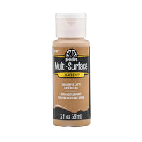 Plaid FolkArt Satin Coffee Latte Hobby Paint 2 oz. (Pack of 3)