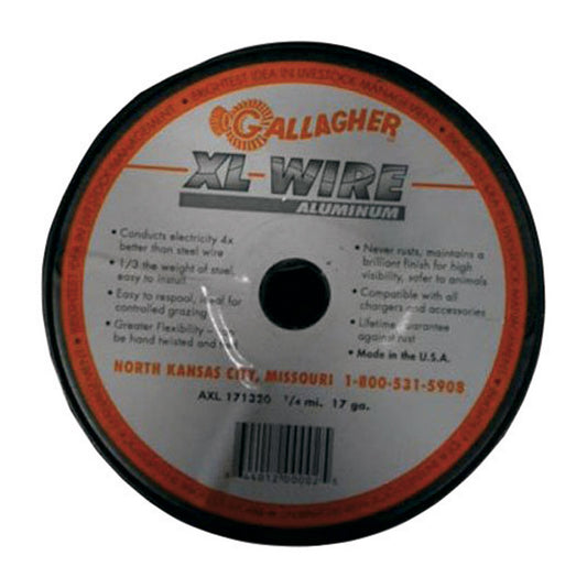 Gallagher Direct Current Electric Fence Wire 1320 ft. Silver