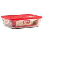 PYREX RCT W/LID RED 11C (A)