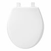 Bemis Slow Close Round White Plastic Toilet Seat