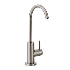 Spot resist stainless one-handle high arc beverage faucet