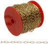 Campbell No. 7 Brass Plated Gold Brass Hobby/Craft Chain 13/32 in. D 0.3 in.