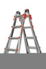 Little Giant Velocity 17 ft. H Aluminum Telescoping Multi-Position Ladder Type IA 300 lb. capacity