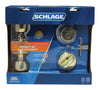 Schlage Bell Bright Brass Deadbolt and Entry Door Knob 1-3/4 in. - Open Box