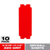 Diablo 11-1/4 in. L X 4-3/16  W 220 Grit Ceramic Blend Drywall Sanding Sheet 10 pk