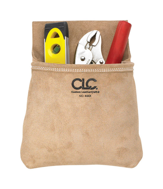CLC 1 in. W X 12.75 in. H Suede Tool Pouch 1 pocket Tan 1 pc