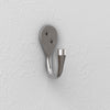 National Hardware Powell Medium Satin Nickel Silver Aluminum 2-5/8 in. L Knurled Hook 60 lb 1 pk