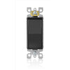 Leviton Decora 15 amps Single Pole Rocker AC Quiet Switch Black 1 pk