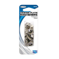 Custom Accessories Silver Metal License Plate Fasteners