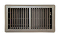 Tru Aire 6 in. H X 12 in. W 2-Way Powder Coat Brown Steel Floor Register