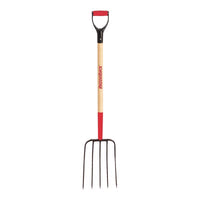 Razor-Back 5 Tine Steel Compost Fork 36 in. Wood Handle