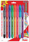 Pentel BK91CRBP8M Ballpoint Pens Assorted R.S.V.P® Colors™ (Pack of 6)