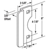 Prime-Line 6 in. H X 2.625 in. L Painted Gray Steel Latch Guard