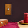 Amerelle Contemporary Brown 3 gang Wood Toggle Wall Plate 1 pk
