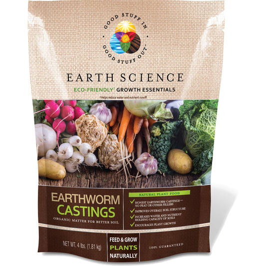 Earth Science Growth Essentials Organic Earthworm Castings 4 lb.
